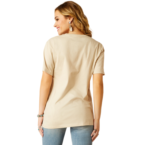 Picture of Ariat 10052542 ARIAT KEEP WALKIN' COWBOY SS TSHRT