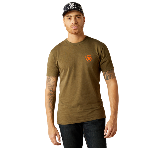 Picture of Ariat 10052569 ARIAT GRAIN FLAG SS TSHRT