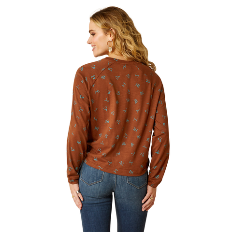 Picture of Ariat 10052651 DELLA TWIST LS TOP