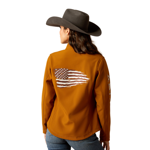 Picture of Ariat 10052717 TEAM PATRIOT SOFTSHELL  JKT