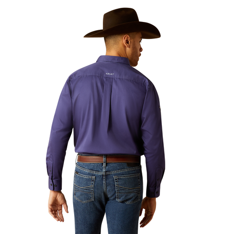 Picture of Ariat 10052822 TEAM LOGO TWILL LS SHRT