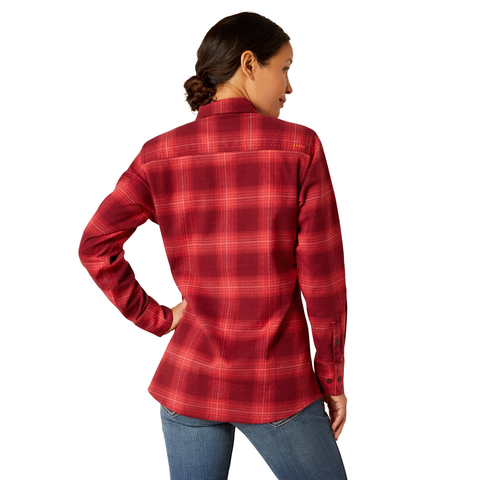 Picture of Ariat 10052841 REBAR FLANNEL DURASTR LS WRK SHRT