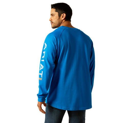 Picture of Ariat 10052860 REBAR COTTON STRONG GRAPHIC LS T-SHRT