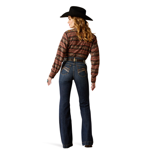 Picture of Ariat 10053537 HR IVANNA SLIM TRSR JEAN BRAZOS