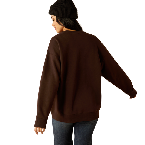 Picture of Ariat 10053960 TAURUS OVERSIZED CREW SWTSHRT