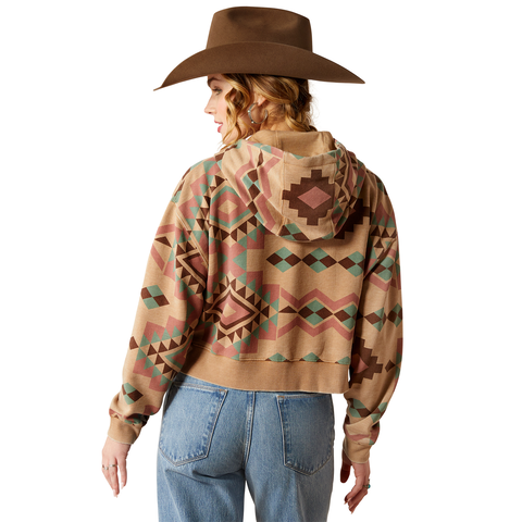 Picture of Ariat 10053962 SUNSET SPARK CROP HOOD