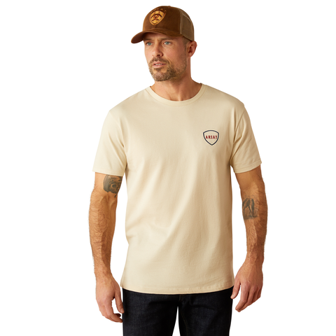 Picture of Ariat 10054001 ARIAT BARBED FLAG SS TSHRT