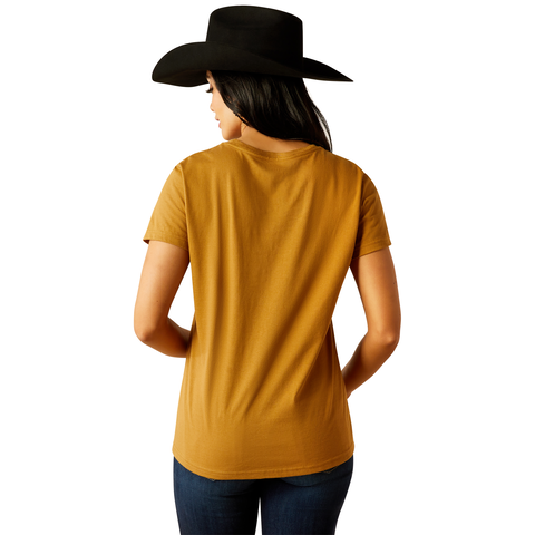 Picture of Ariat 10054035 ARIAT STAY GOLD SS TSHRT