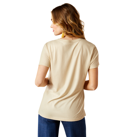 Picture of Ariat 10054039 ARIAT LONGHORN WATERCOLOR SS TSHRT