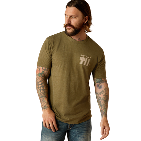 Picture of Ariat 10054176 ARIAT FREEDOM SS TSHRT