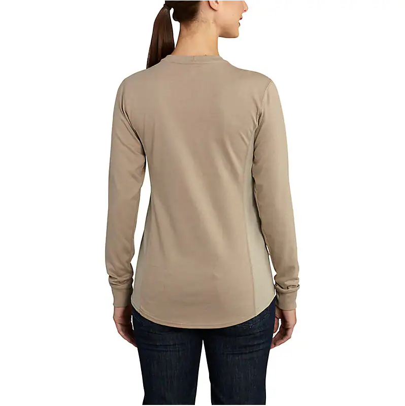 Picture of Carhartt 102685 Womens Flame Resistant Force Relaxed Fit Midweight Long-Sleeve Pocket T-Shirt