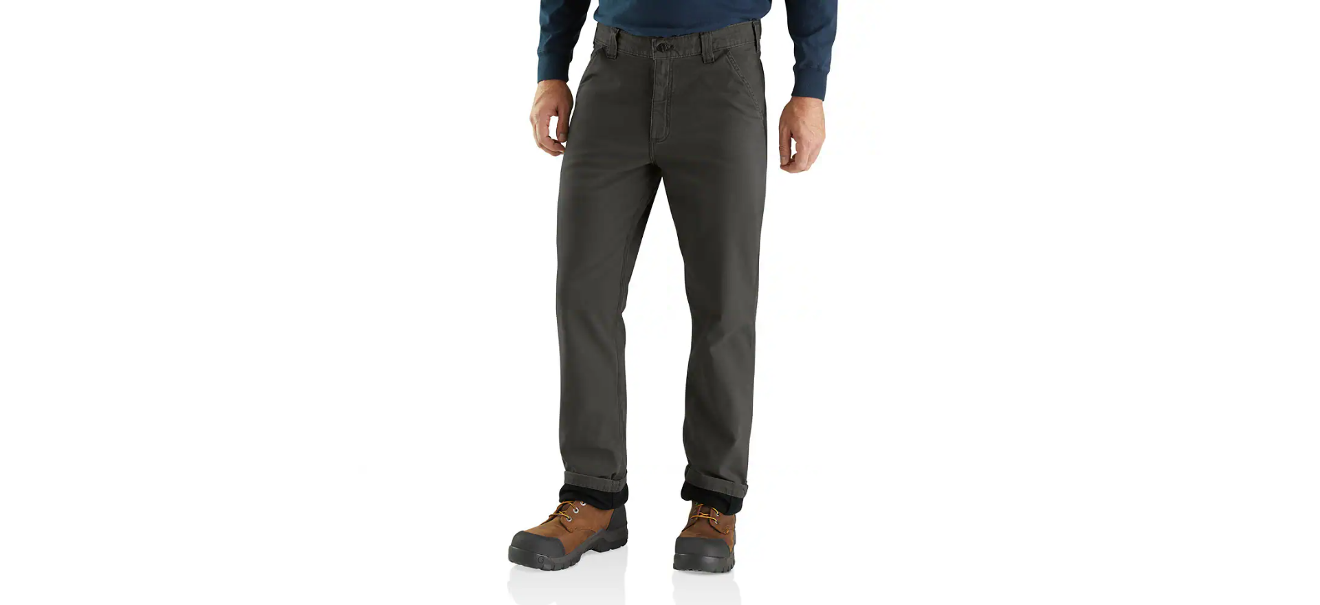 Picture of Carhartt 103342 Mens Rugged Flex® Relaxed Fit Canvas Knit-Lined Utility Work Pant