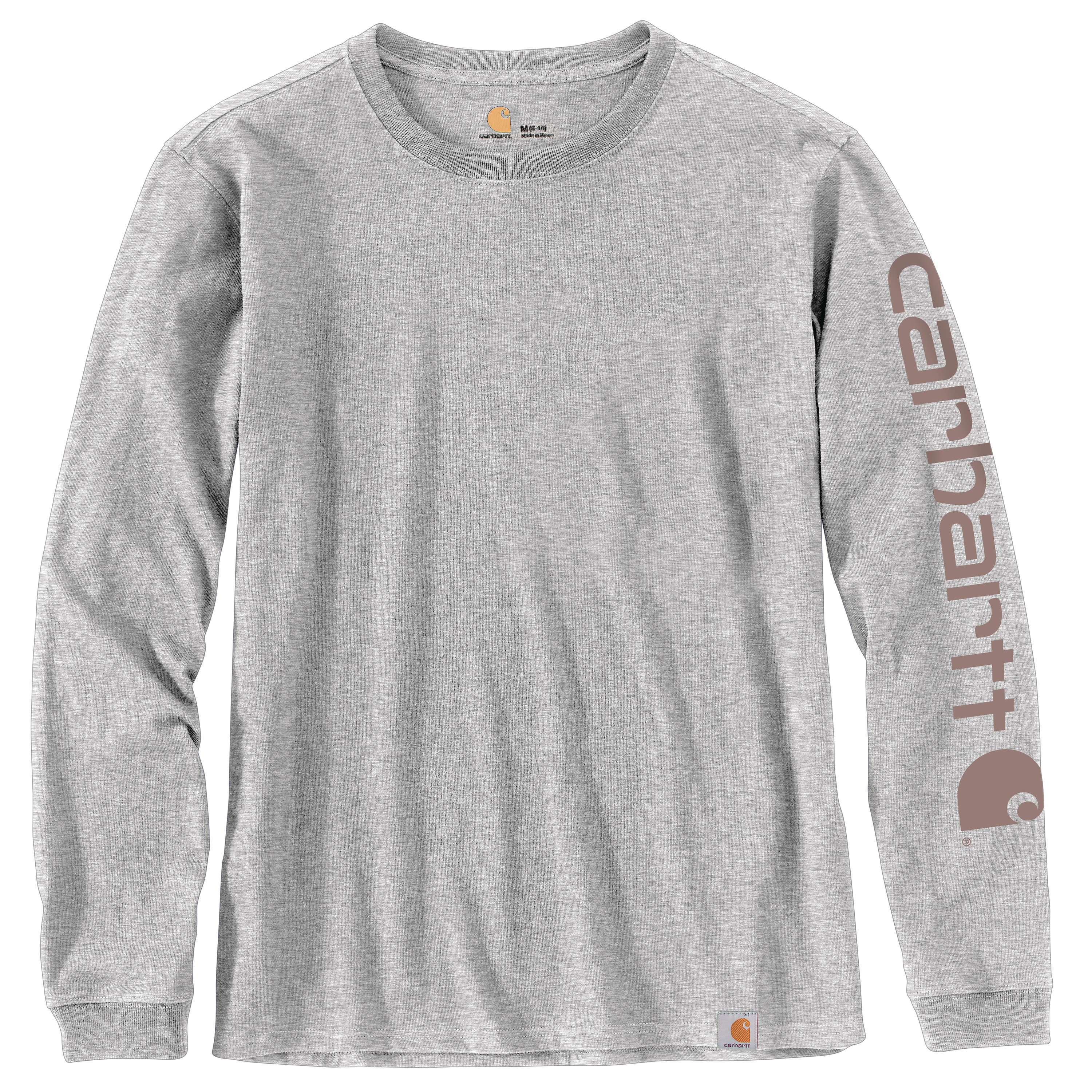Picture of Carhartt 103401 Womens Loose Fit Heavyweight Long-Sleeve Logo Sleeve Graphic T-Shirt