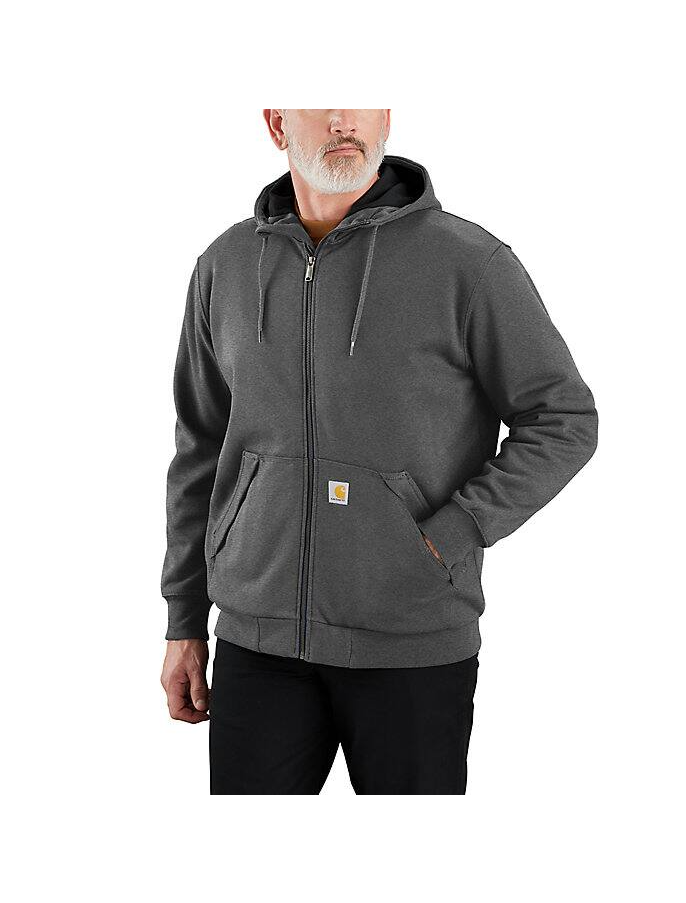 Picture of Carhartt 104078 Mens Rain Defender Loose Fit Midweight Thermal-Lined Full-Zip Sweatshirt