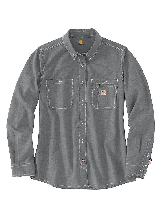 Picture of Carhartt 104147 Womens Flame Resistant Force Relaxed Fit Lightweight Long-Sleeve Shirt