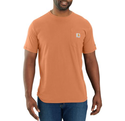 Picture of Carhartt 104616 Mens Force Relaxed Fit Midweight Short-Sleeve Pocket T-Shirt