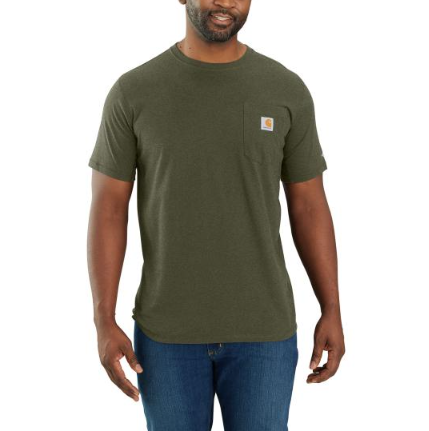 Picture of Carhartt 104616 Mens Force Relaxed Fit Midweight Short-Sleeve Pocket T-Shirt