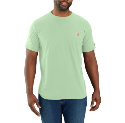 Picture of Carhartt 104616 Mens Force Relaxed Fit Midweight Short-Sleeve Pocket T-Shirt