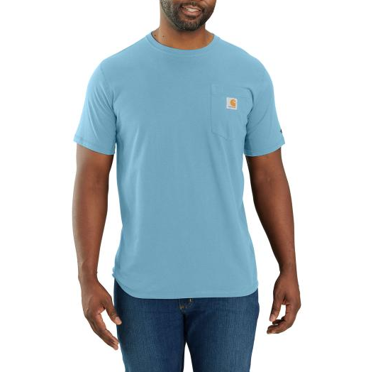 Picture of Carhartt 104616 Mens Force Relaxed Fit Midweight Short-Sleeve Pocket T-Shirt