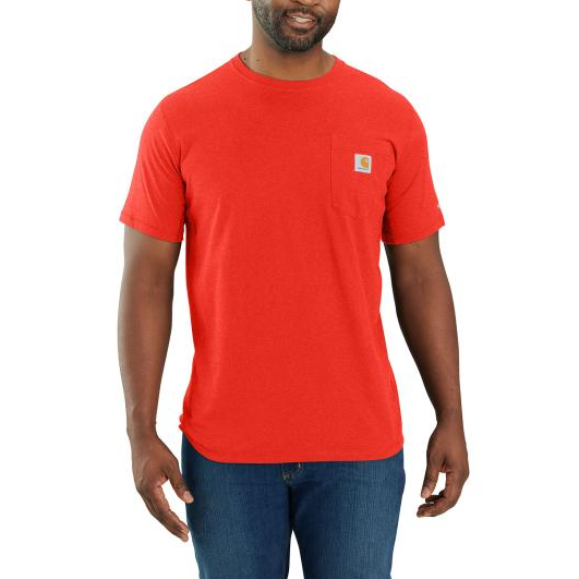 Picture of Carhartt 104616 Mens Force Relaxed Fit Midweight Short-Sleeve Pocket T-Shirt