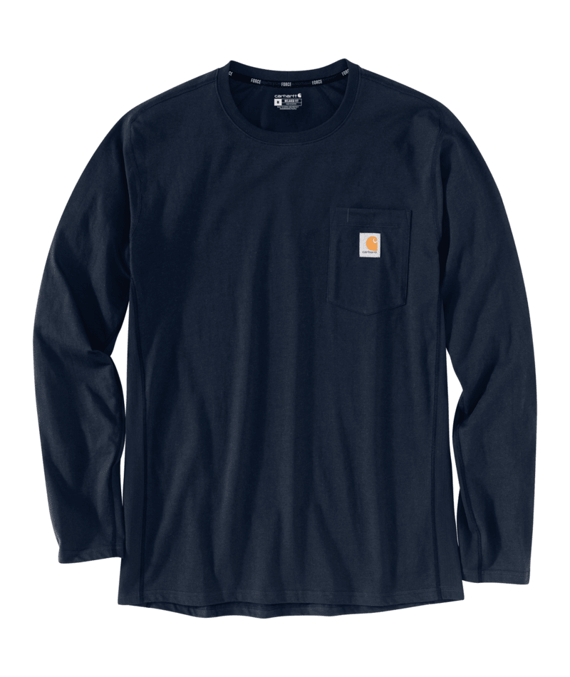 Picture of Carhartt 104617 Mens Force Relaxed Fit Midweight Long-Sleeve Pocket T-Shirt