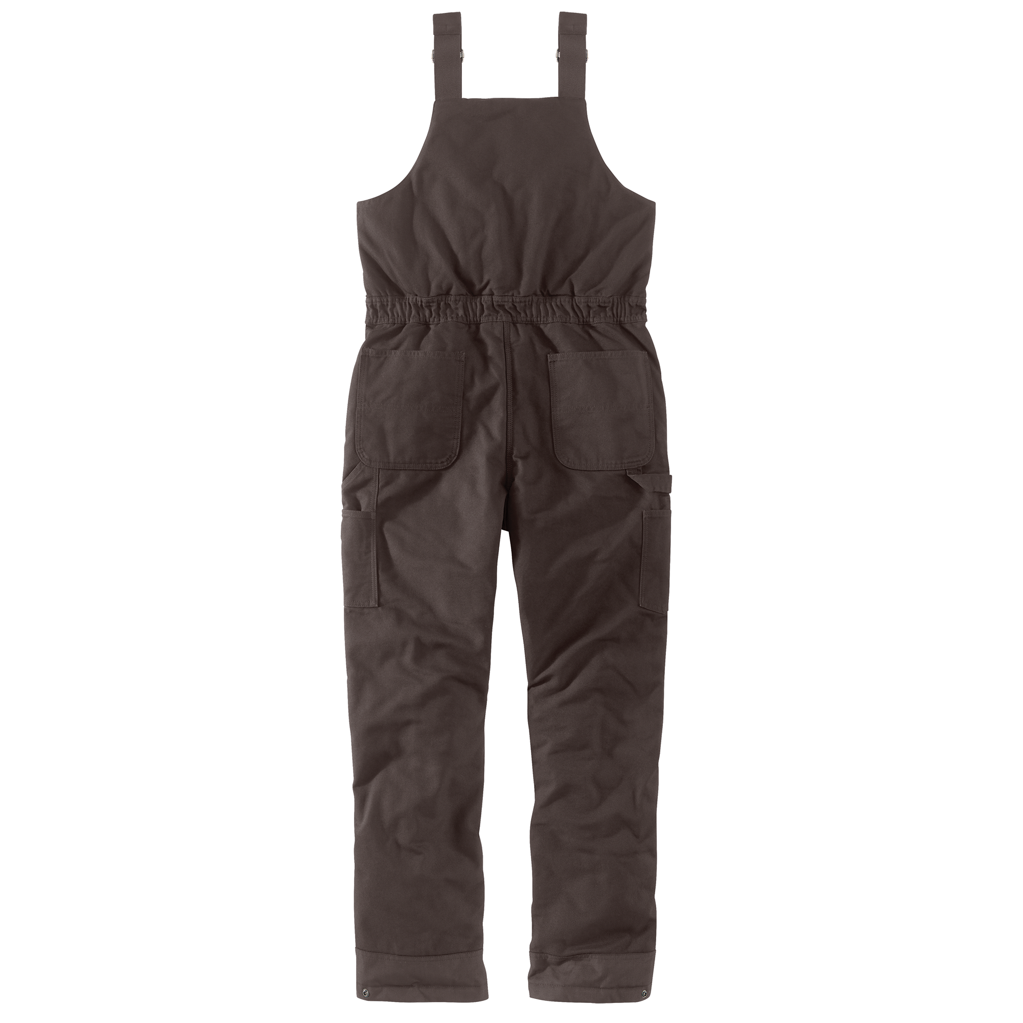 Picture of Carhartt 104694 Womens Loose Fit Washed Duck Insulated Biberall