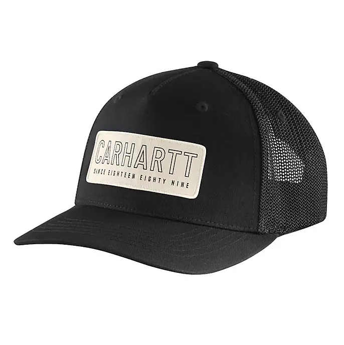 Picture of Carhartt 106130 Mens Rugged Flex Canvas Mesh-Back 1889 Patch Cap