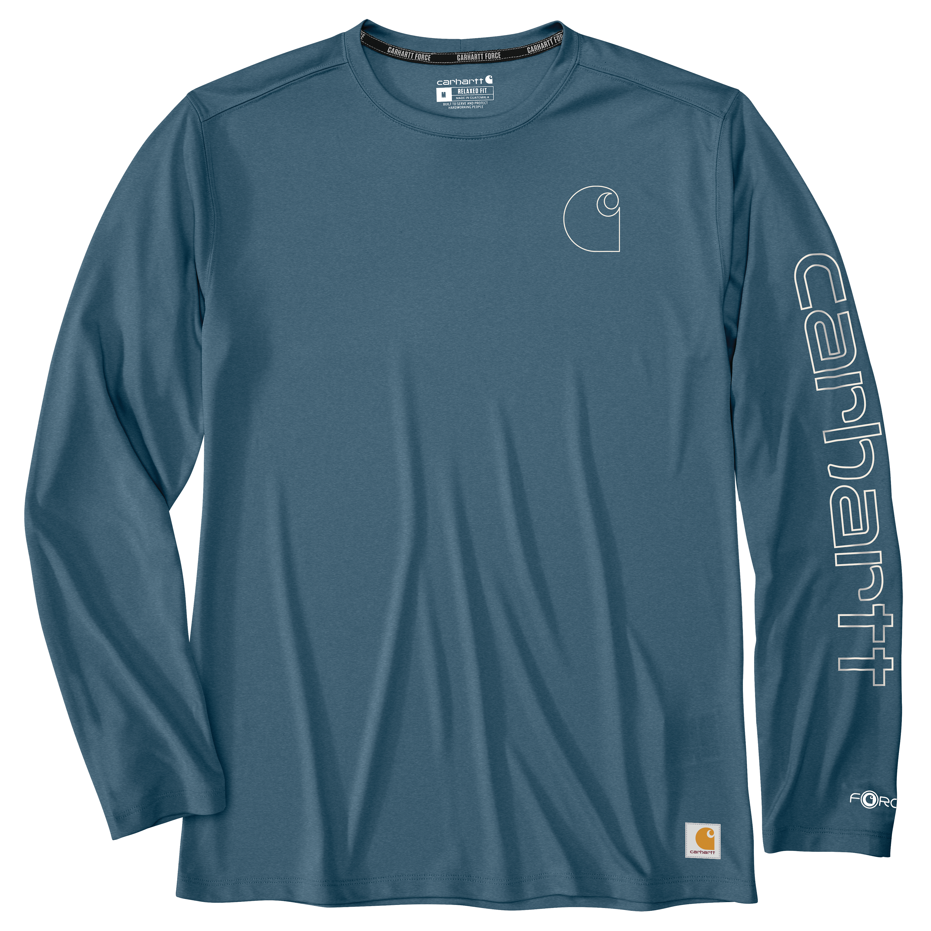 Picture of Carhartt 106164 Mens Force Sun Defender™ Lightweight Long-Sleeve Logo Graphic T-Shirt