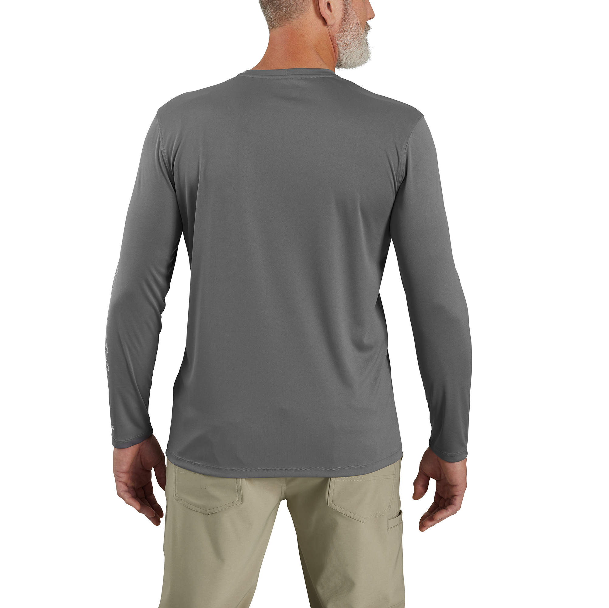 Picture of Carhartt 106164 Mens Force Sun Defender™ Lightweight Long-Sleeve Logo Graphic T-Shirt