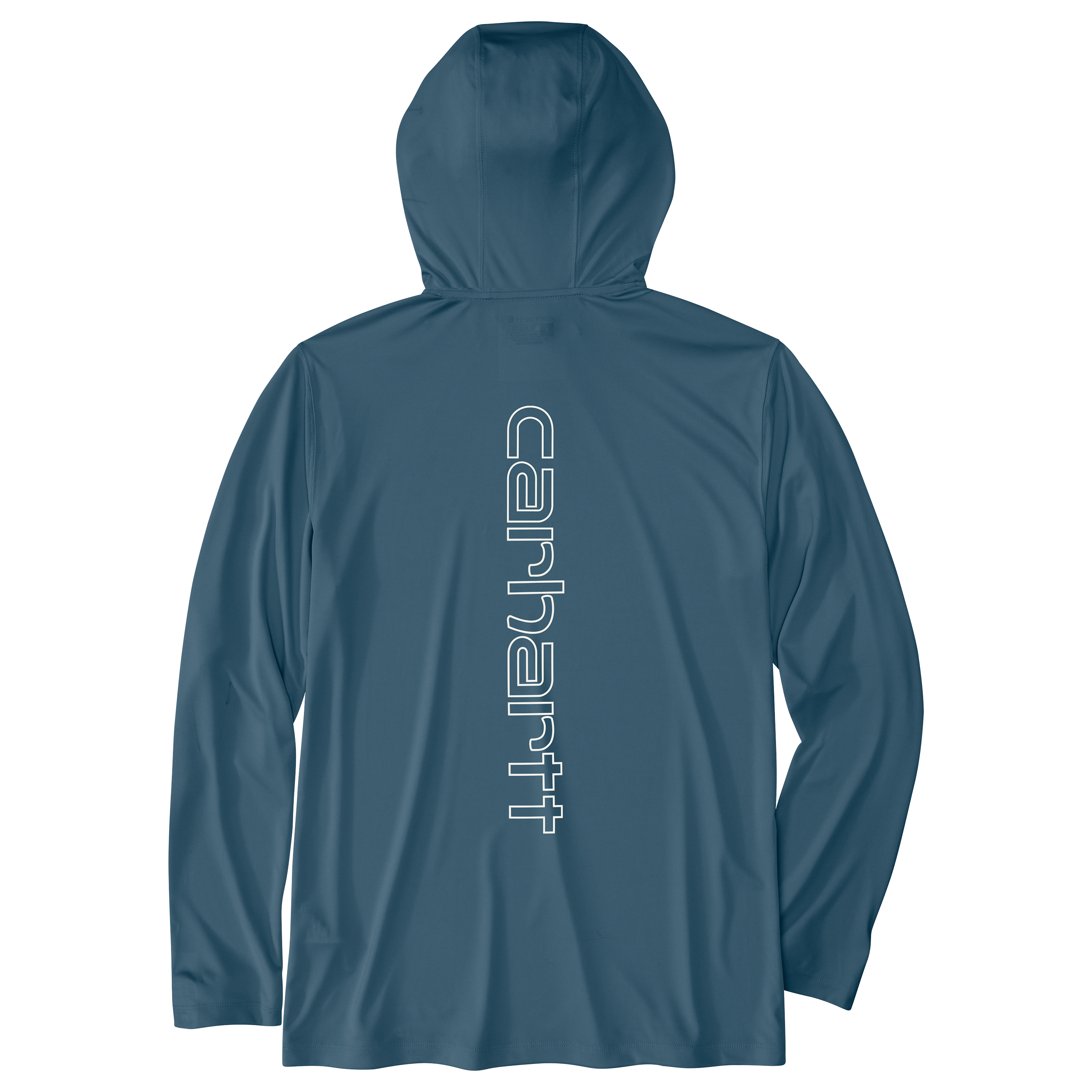 Picture of Carhartt 106165 Mens Force Sun Defender™ Lightweight Long-Sleeve Hooded Logo Graphic T-Shirt