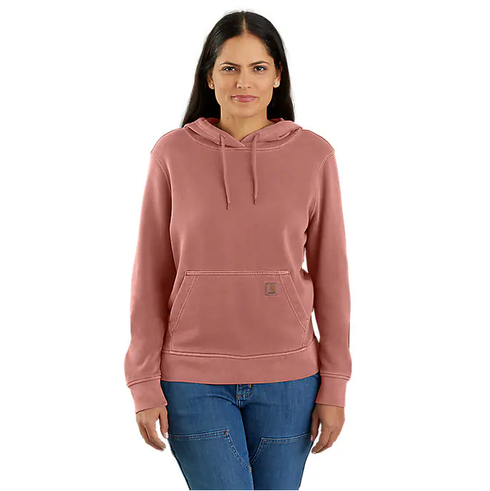 Picture of Carhartt 106178 Womens Relaxed Fit Midweight French Terry Hooded Sweatshirt