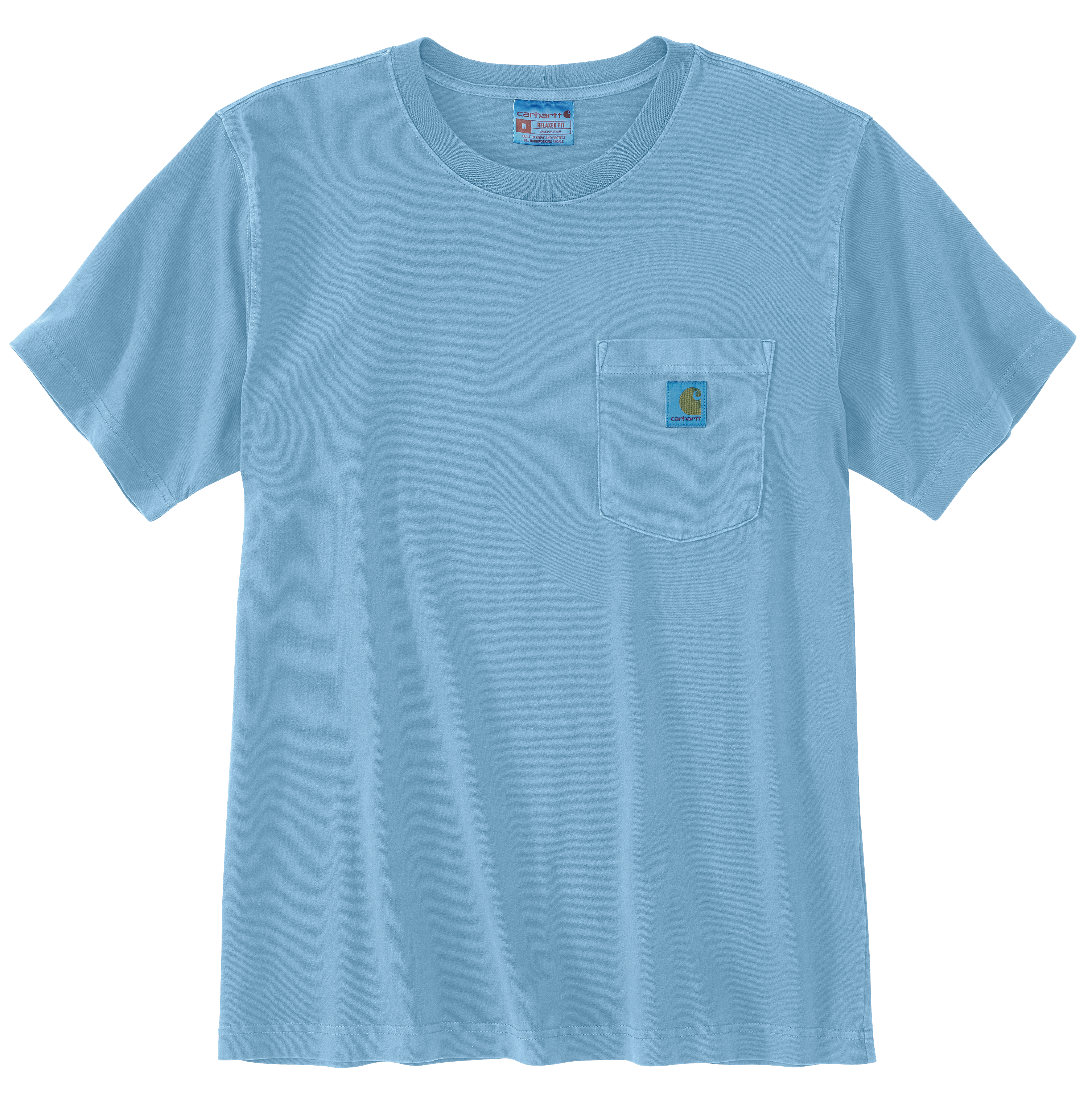 Picture of Carhartt 106252 Mens Relaxed Fit Lightweight Short-Sleeve Garment Dyed Pocket T-Shirt