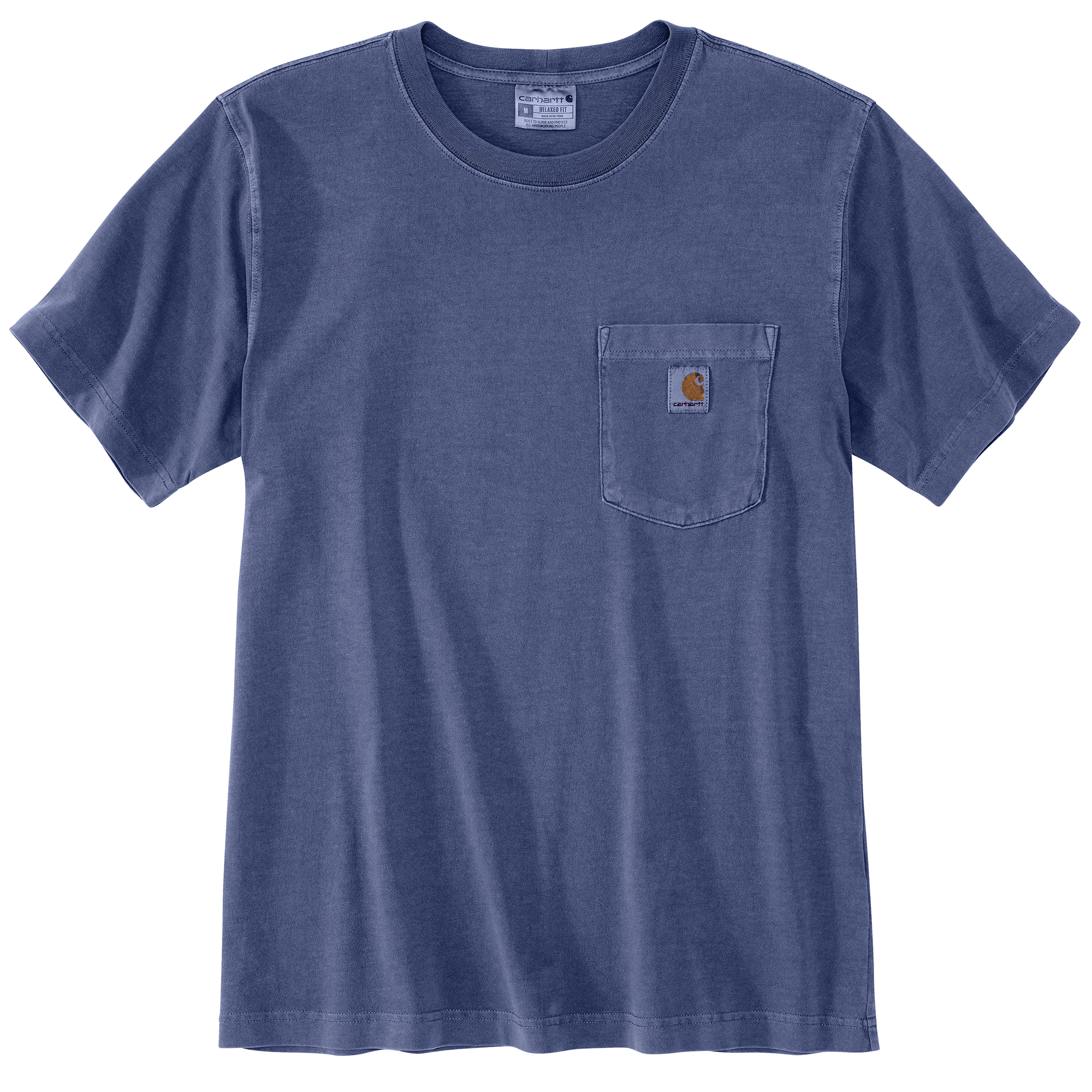 Picture of Carhartt 106252 Mens Relaxed Fit Lightweight Short-Sleeve Garment Dyed Pocket T-Shirt