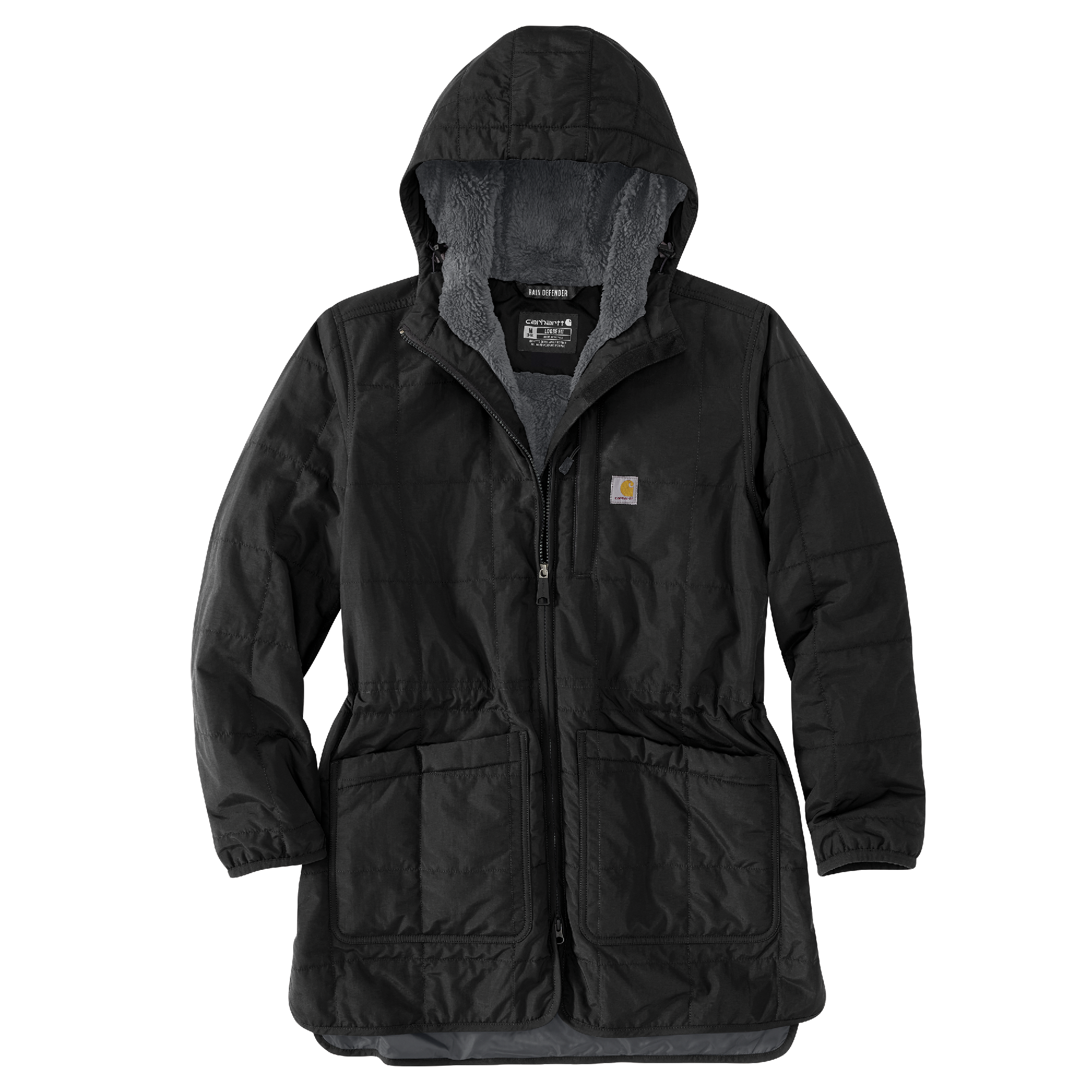 Picture of Carhartt 106465 Womens Rain Defender® Loose Fit Lightweight Insulated Hooded Coat