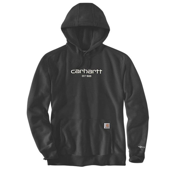 Picture of Carhartt 106655 Mens Force Relaxed Fit Lightweight Logo Graphic Sweatshirt