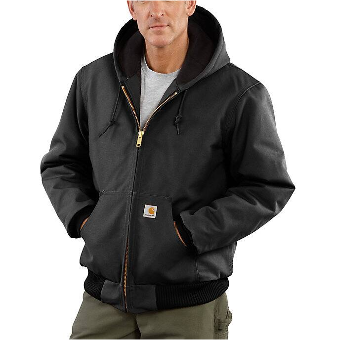 Picture of Carhartt J140 Mens Loose Fit Firm Duck Insulated Flannel-Lined Active Jac