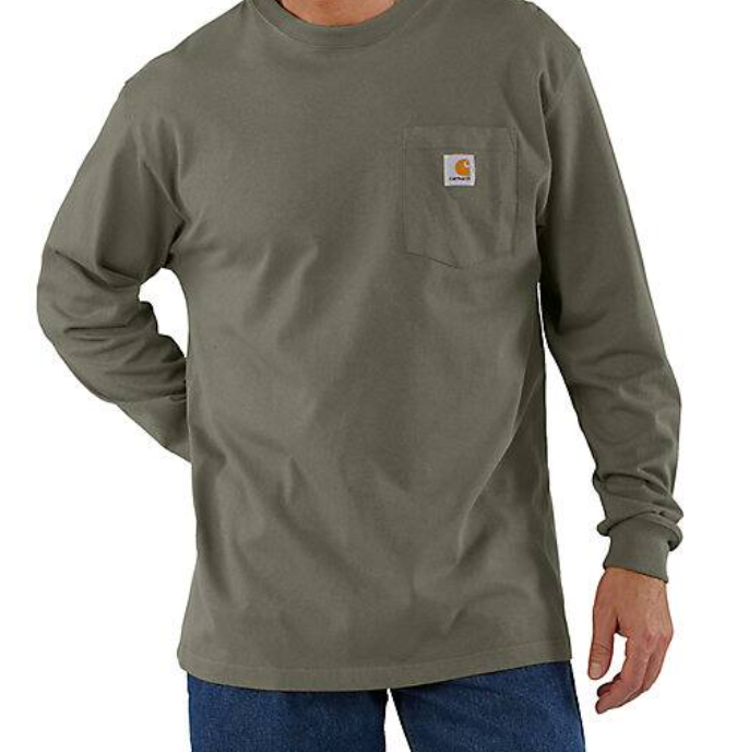 Picture of Carhartt K126 Mens Loose Fit Heavyweight Long-Sleeve Pocket T-Shirt