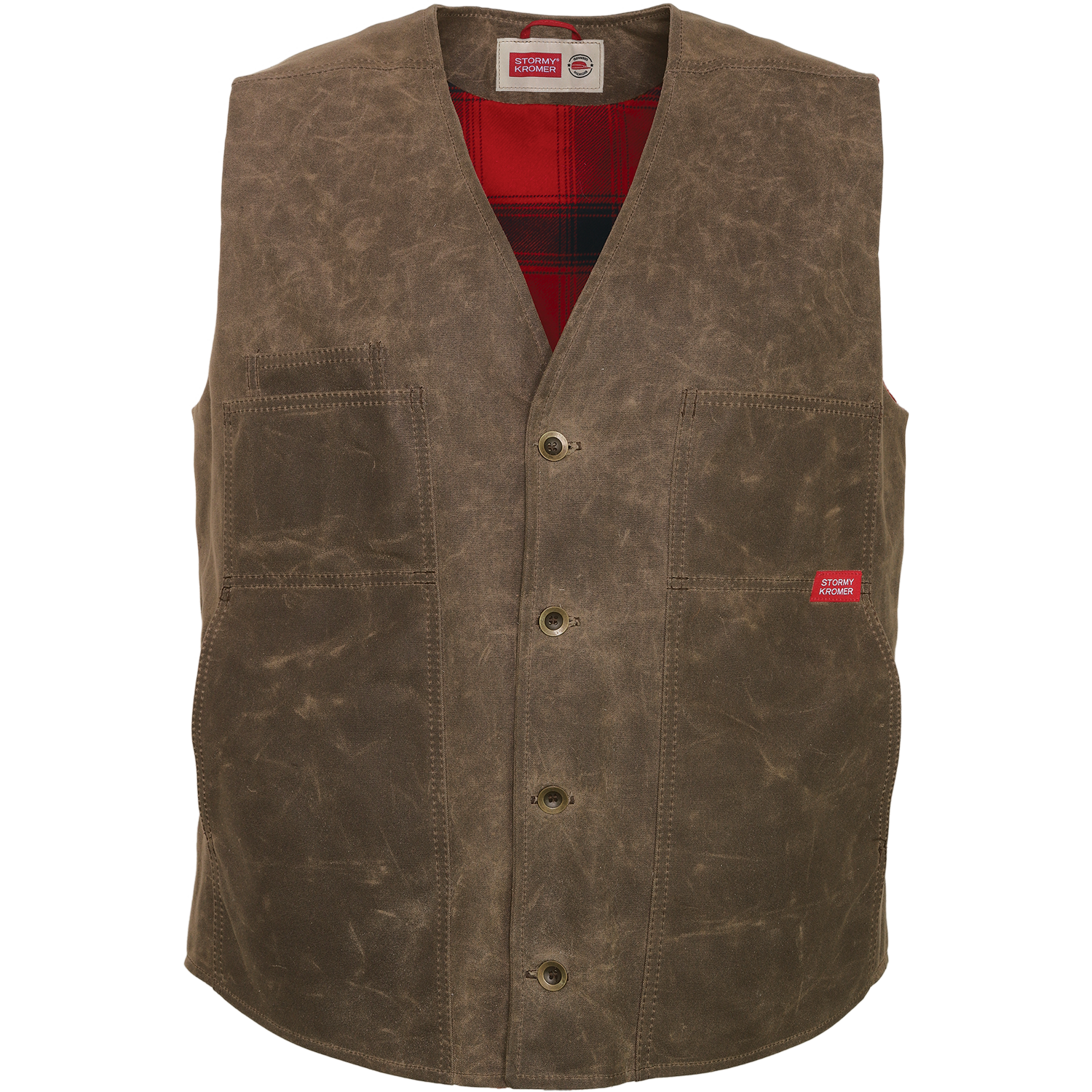 Picture of Stormy Kromer 52530 The Waxed Cotton Vest with Lining