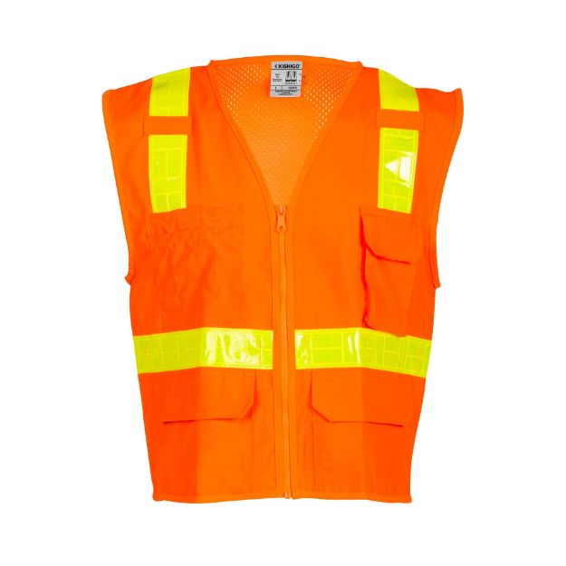 Picture of Kishigo 1207A Oralite® Solid Front with Mesh Back Vest