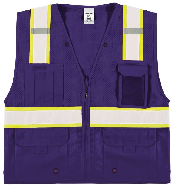 Picture of Kishigo B109 Enhanced Visibility Series Multi Pocket Mesh Vest